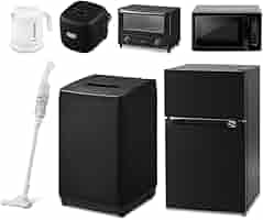 家電5点セット 冷蔵庫 洗濯機 電子レンジ トースター 炊飯器 ブラック Amazon | 【新生活家電7点セット】アイリスオーヤマ 家電セット